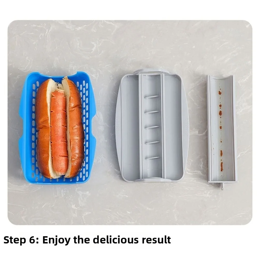 Creative Hot Dog Bread Mould Non-Stick Food Grade Hot Dog Bake Tray Dishwasher Safe Reusable Hot Dog Bread Mold Dessert Making