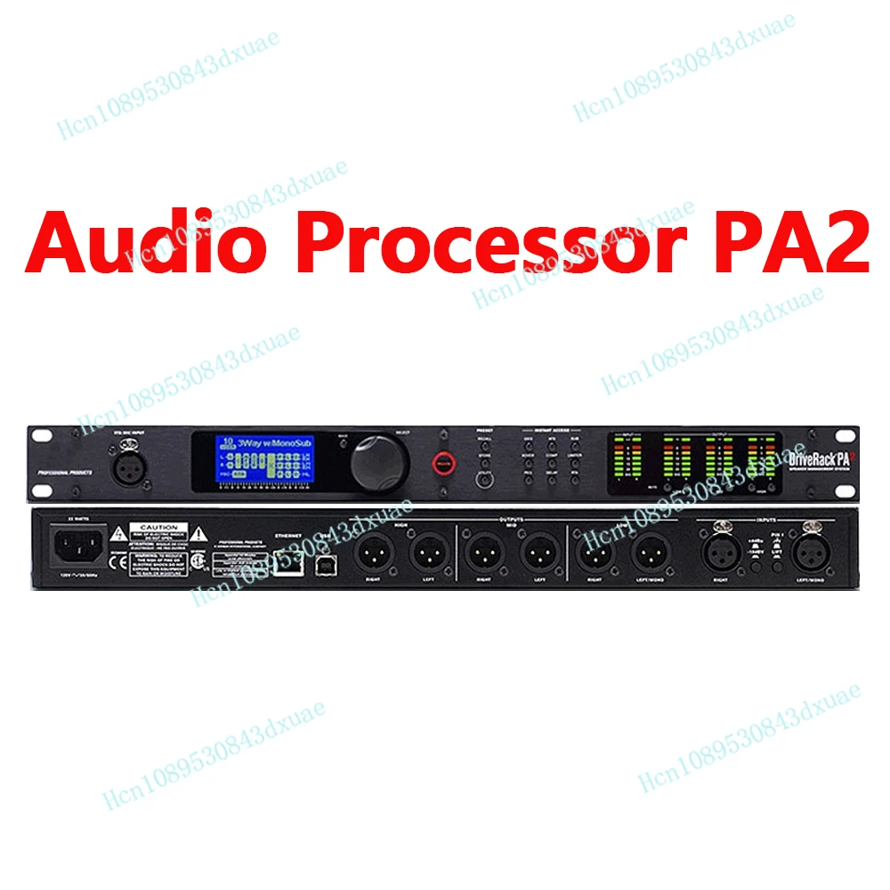 Audio Processor 2 Input 6 Output Audio Processor Original Software Professional Audio Driver Rack Stage Speaker Processor PA2