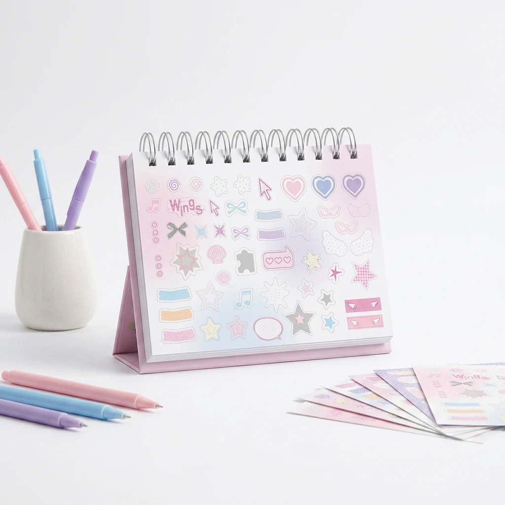 Professional Daily Planner Spiral Notebook Adjustable Stand Office Desk Students Study Plans Hardcover Time Management Journal