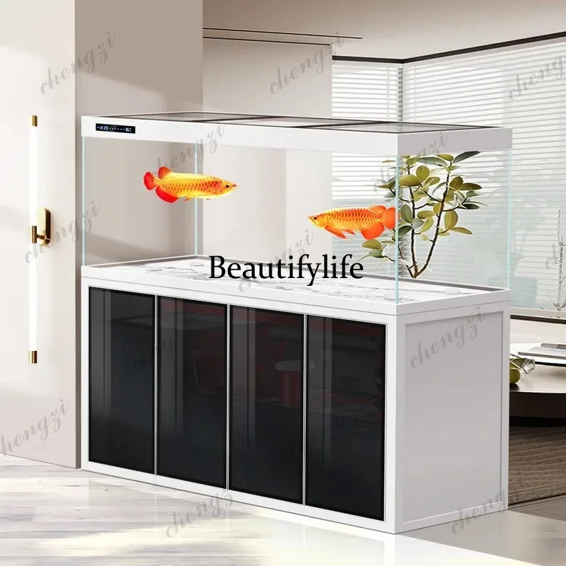 

E182 Premium Tubeless Arowana Ecosystem Executive Floorstanding Aquarium with G-Crystal Glass Advanced