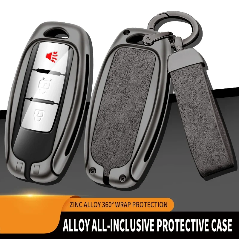 

For Infiniti Key Case Cover Shell Q50 Q60 Q70 QX50 QX60 QX70 G25 EX FX JX35 FX25 FX35 EX35 FX37 JX35 Auto Parts Leather Metal