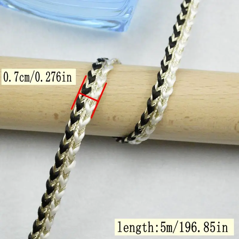 5Meters/196.85In Each Pack New Clothing Accessories Lace Latin Dance Clothing Ribbon Exquisite Headwear Accessories Special Woven Lace