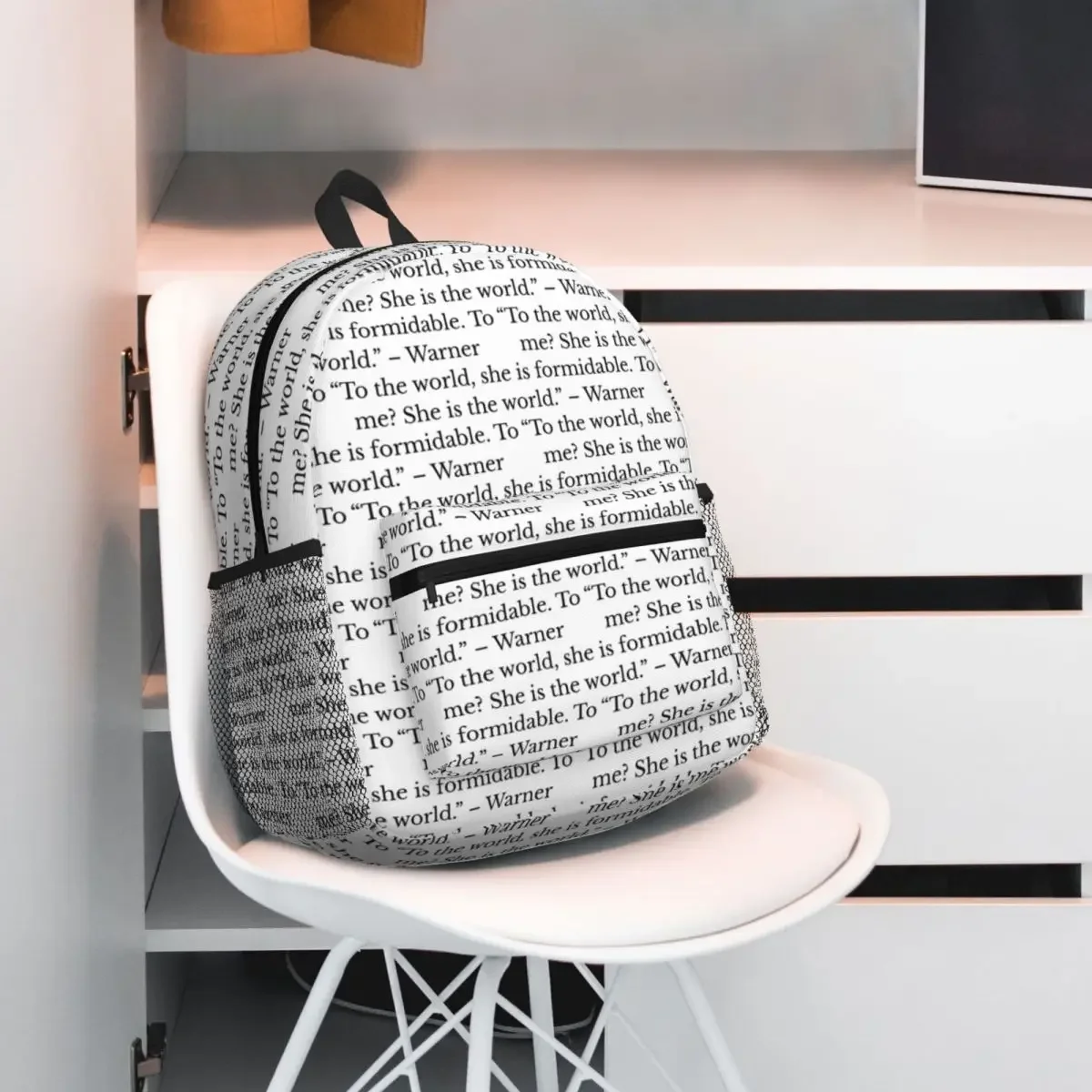حقيبة ظهر Shatter Me Quote Daypack ذات سعة كبيرة للأولاد والبنات حقيبة كتب مدرسية حقائب كتف للرجال والنساء