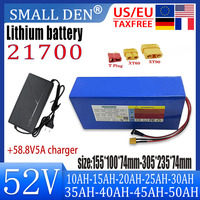 52V 10Ah 15Ah 20Ah 25Ah 30Ah 35Ah 40Ah 45Ah 50Ah 21700 lithium battery pack BMS 0~2000W for motorcycles, bicycles, tricycles