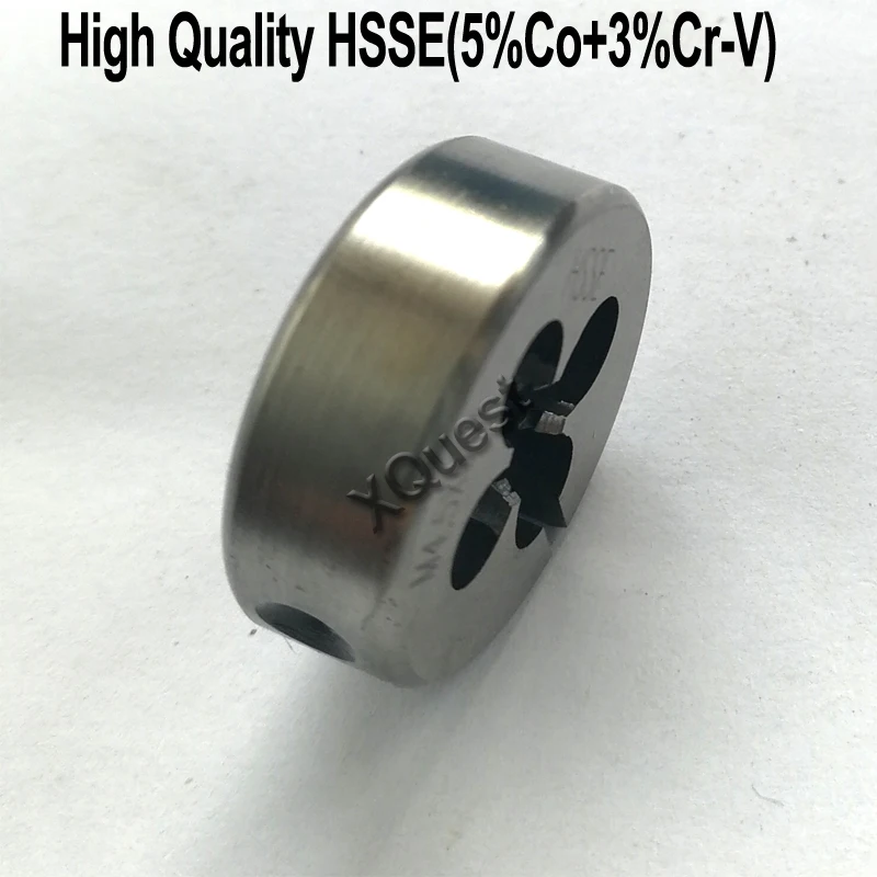 

XQuest High Quality HSSE Round Split Dies M2 M2.2 M2.3 M2.5 M2.6 Fine Thread cutting Adjustable die M3 M3.5 M4 M4.5 M5 M5.5 M6