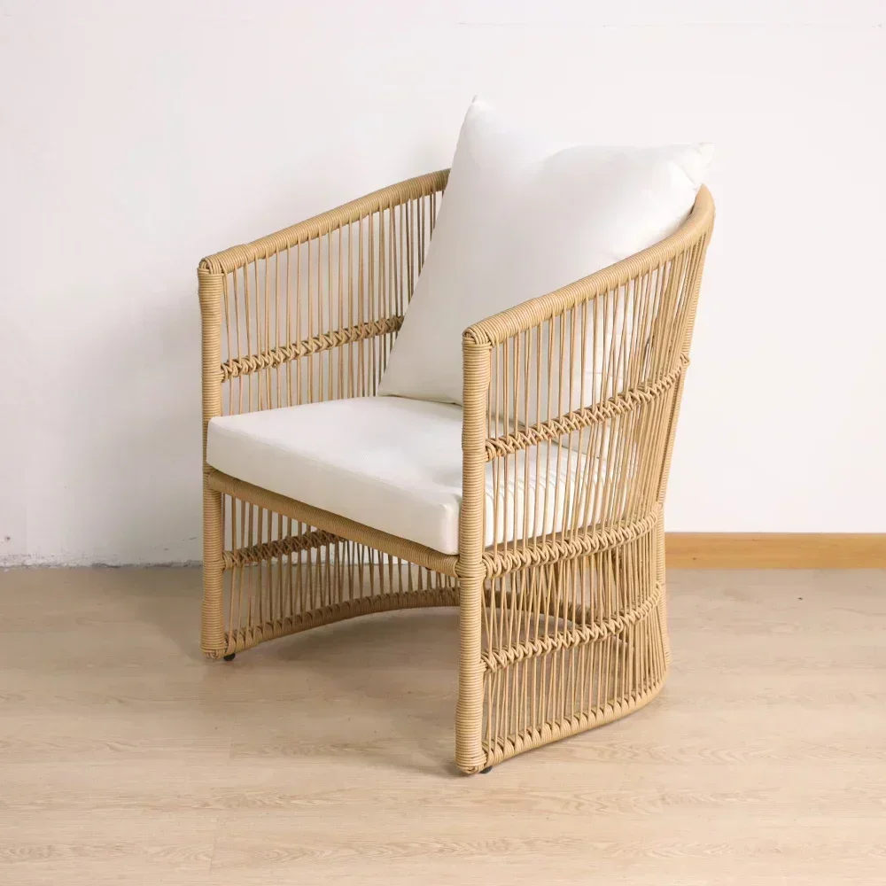 

l High quality leisure outdoor hotel chair rattan durable waterproof lounge chairs set garden furniture