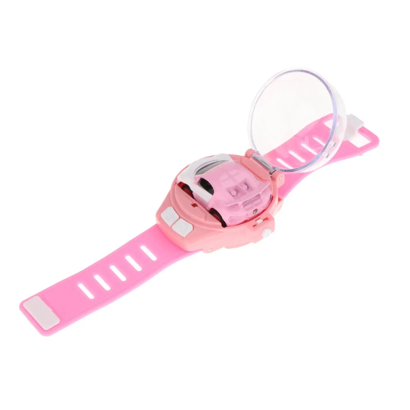 Cute RC Car Analog Wrist Watch for Children Electric Remote Control Toy Truck with USB Cable Charging and Dustproof Cover Design