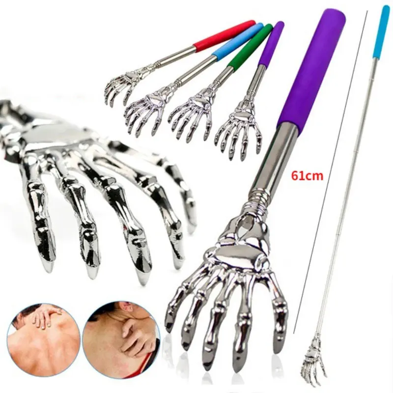 

Telescopic Back Scratcher Tool Stainless Steel Portable Home Back Itch Scratcher Claw Massager Relax Tools