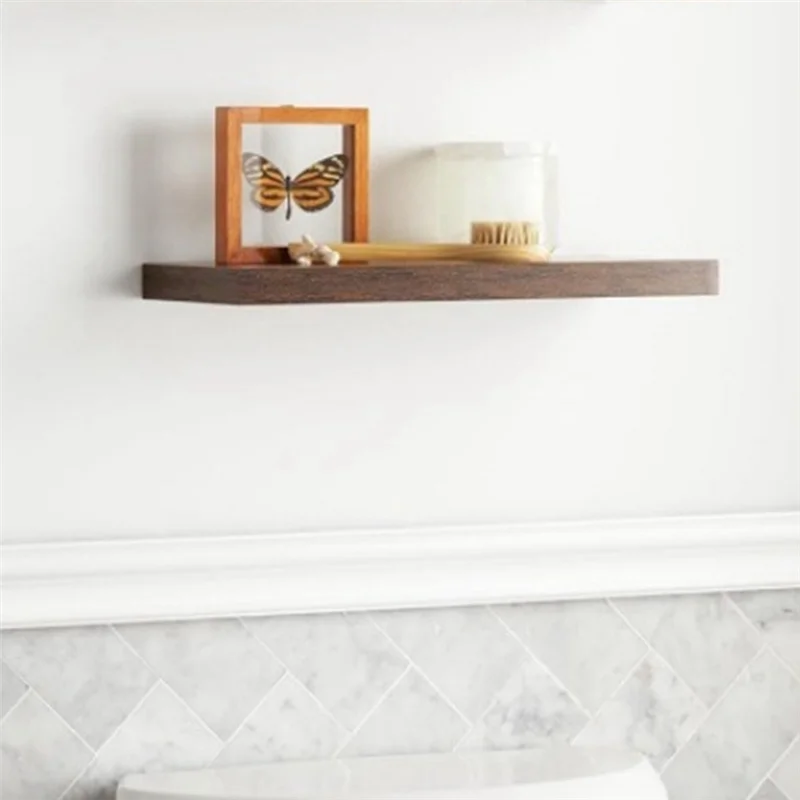 

1 PCS Modern Floating Shelves 0.98 Inches Thick For Wall, Wide Shelves As Shown For Kitchen, Living Room,Rustic Wooden Shelf-A57