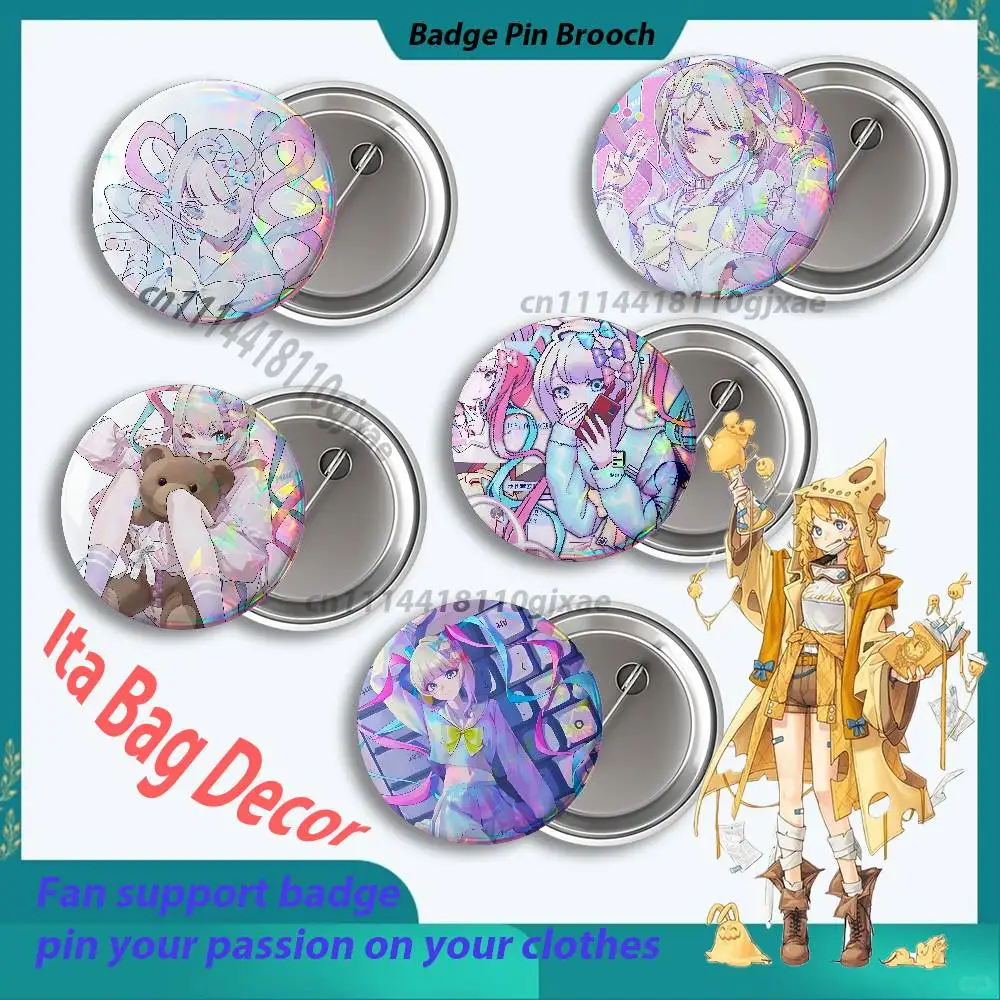 K-Kangel Needy Streamer Overload Badges Round Nijigen Otaku Culture IP peripheral products 58 44 32 75 25mm Mini Ita Bag Decor