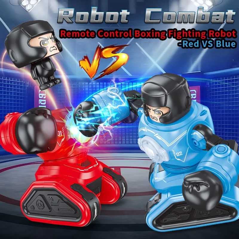 Giocattolo robot telecomandato da battaglia elettrica: auto paraurti telecomandata da combattimento con doppia bambola, adatta per il regalo dei bambini