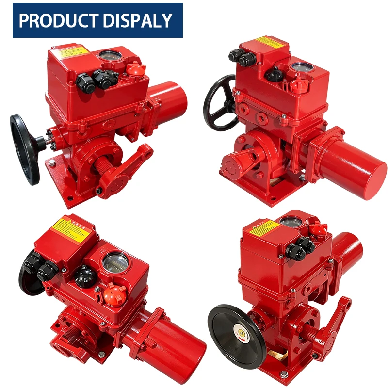 Quarter-turn Electric Actuator Stable Motor Electrical Robust Mechanical For Petrochemical Water Treatment Pipeline Valves
