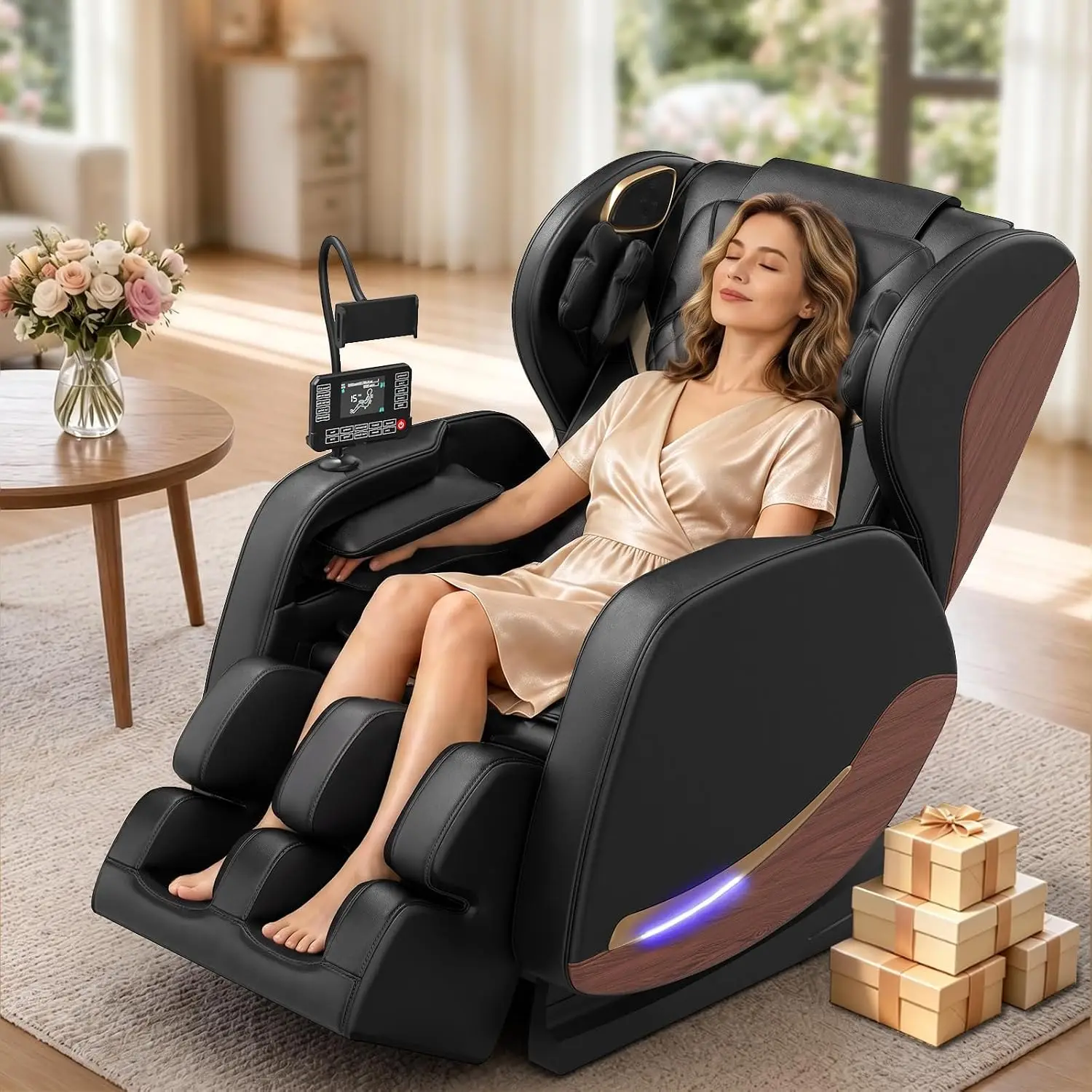 Massage Chair Full Body, 14 Fixed Rollers, Zero Gravity Recliner, Customized