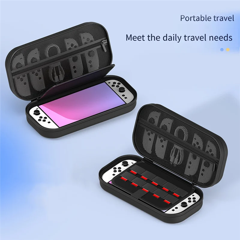【التصغير الأخير!】حقيبة حمل واقية لمفتاح NS 2 مع فتحات لبطاقات الألعاب، مساحة تخزين حقيبة EVA المحمولة لملحقات Switch 2