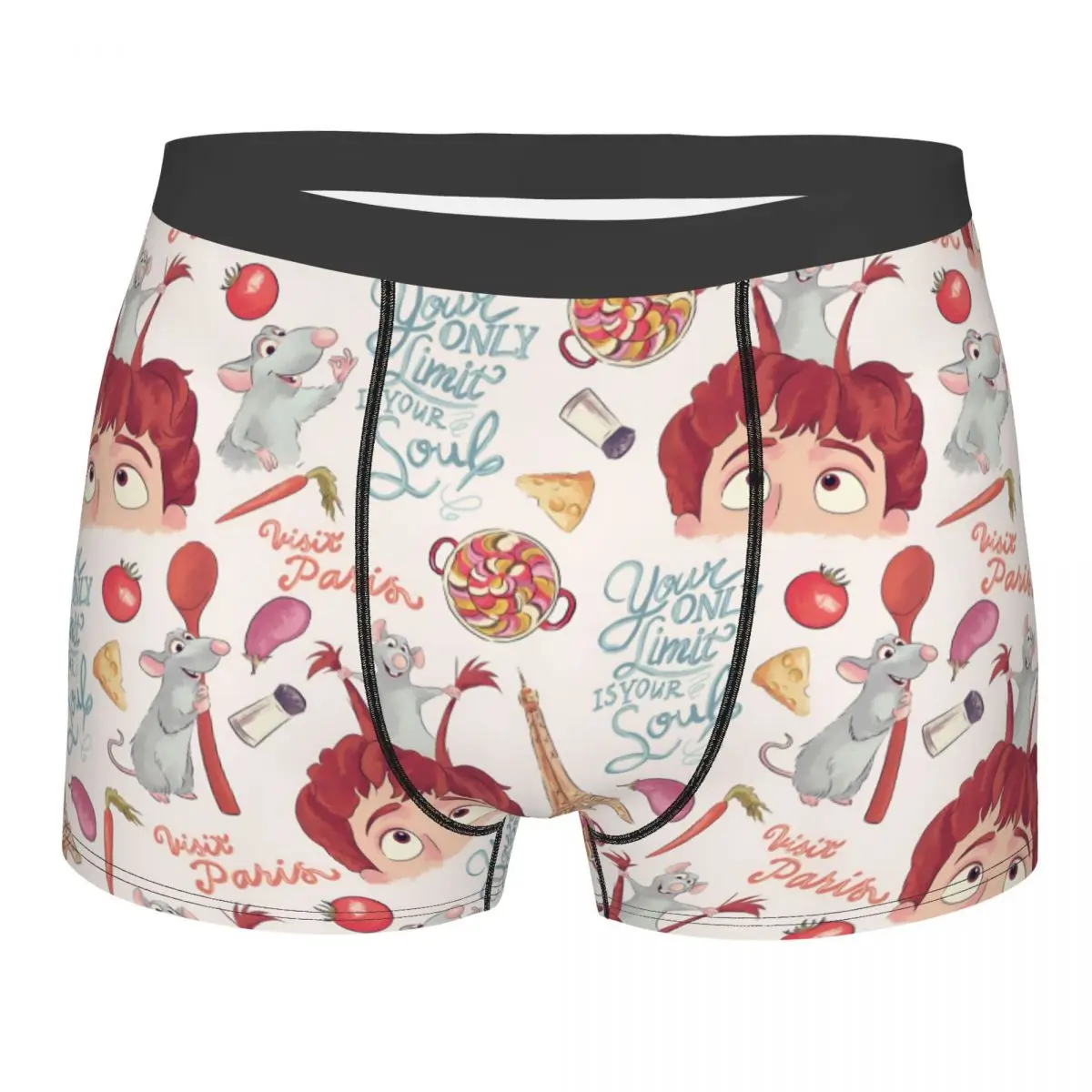 

Custom Ratatouille Remy Cartoon Manga Anime Underwear Male Printed Boxer Briefs Shorts Panties Breathable Underpants