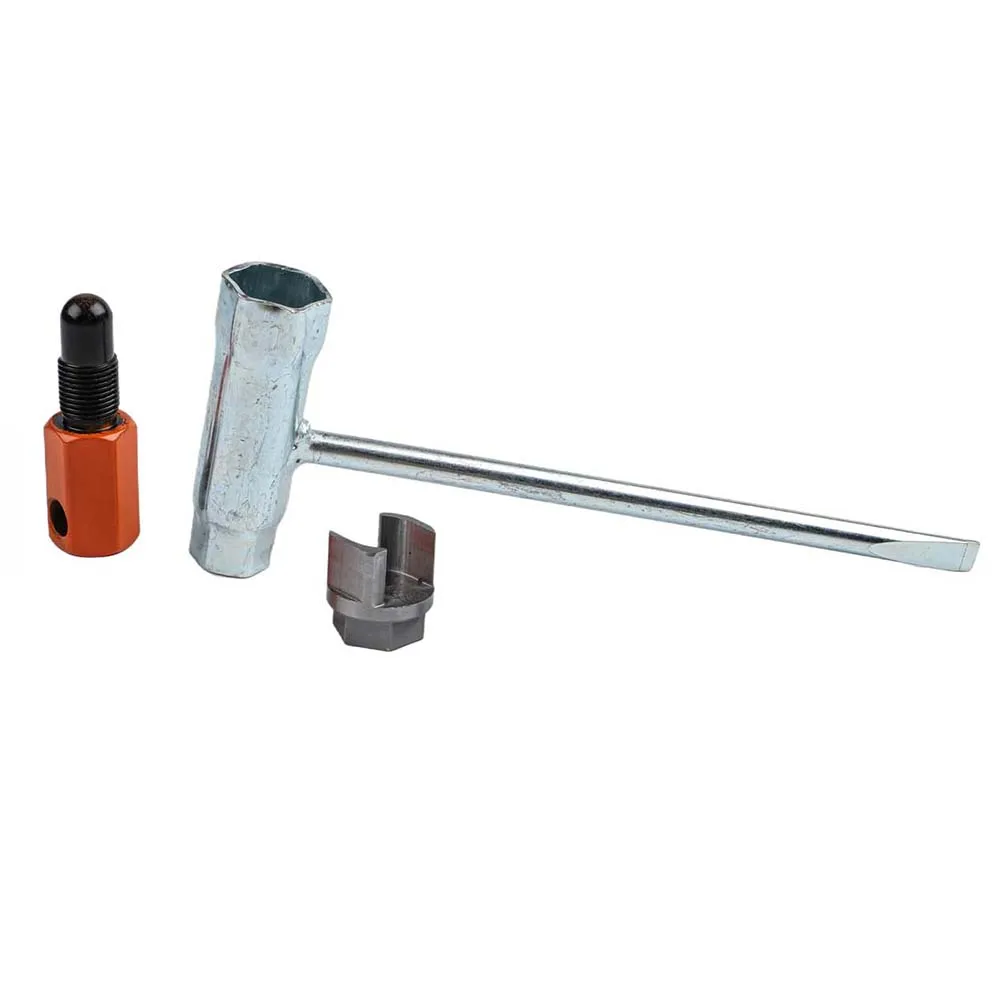 Flywheel Puller Clutch Removal Tool Metal Construction Three-piece Kit Compact Portable For Chainsaw Maintenance