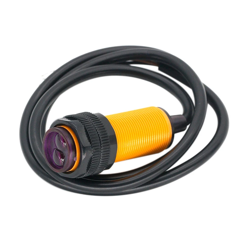 E18-D30NK Photoelectric Switch D50NK NPN NO DC5V Obstacle Avoidance Vehicle Sensor Infrared 3-80cm Adjustable Detection Range