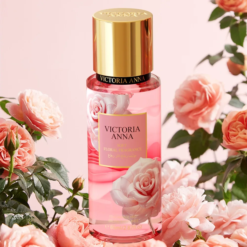 2PCS/Set Victoria Anna Skin Care Set Body Lotion Mist Female Original Fruity Fragrances Lasting Rose Scent EDT For Girl Gift