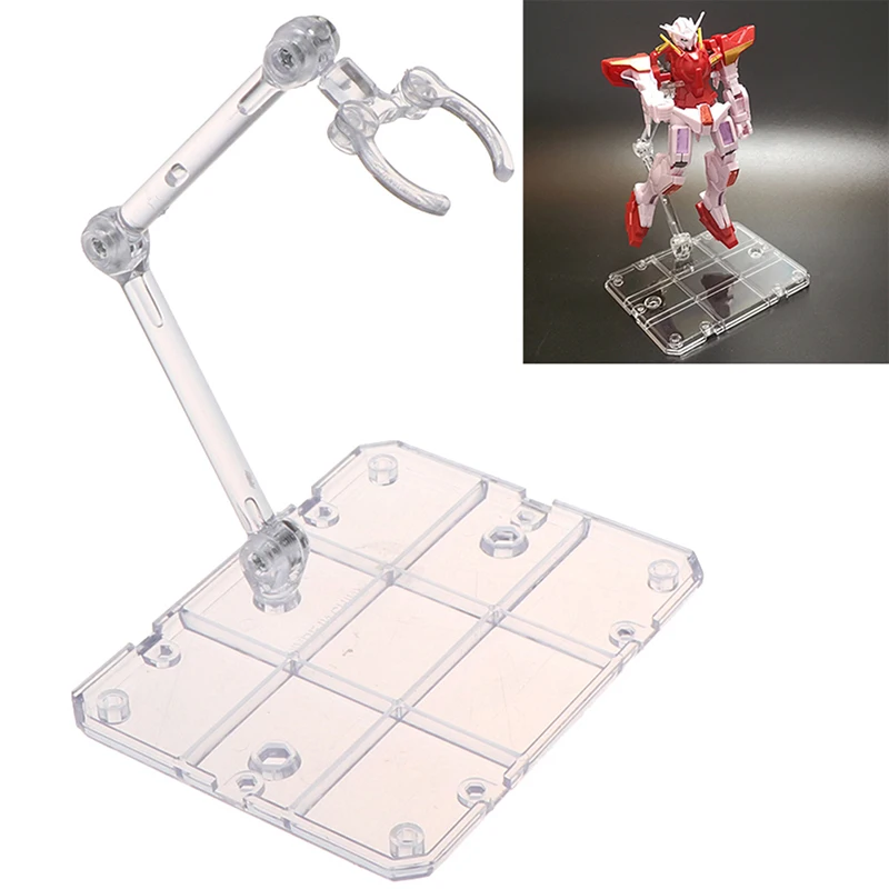 1Set Action Figure Base Suitable Display Stand Bracket For HG 1/144 Cinema Game AcrylicTransparent Bracket