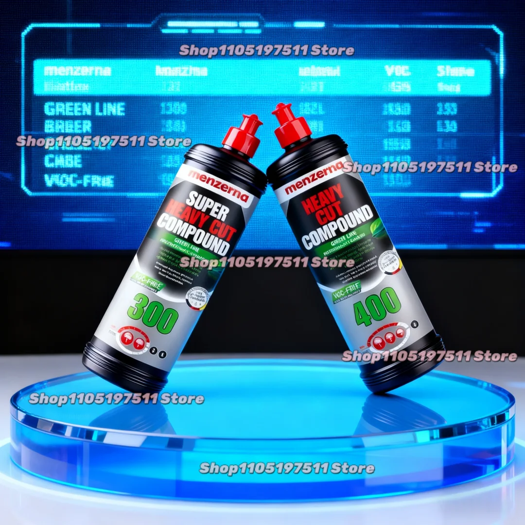125/500ml Menzerna Green Line 300/400 3-in-1 Polishing Wax Car Scratch Repair Piano Paint Grinding Agent Car Polishing