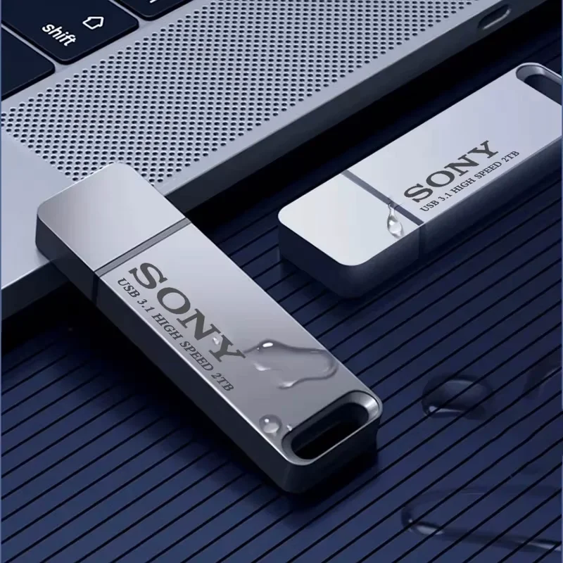 سوني 2 تيرا بايت USB 3.1 Type-C محرك فلاش عالي السرعة قرص U معدني مقاوم للماء عصا الذاكرة لنقل بيانات هاتف الكمبيوتر