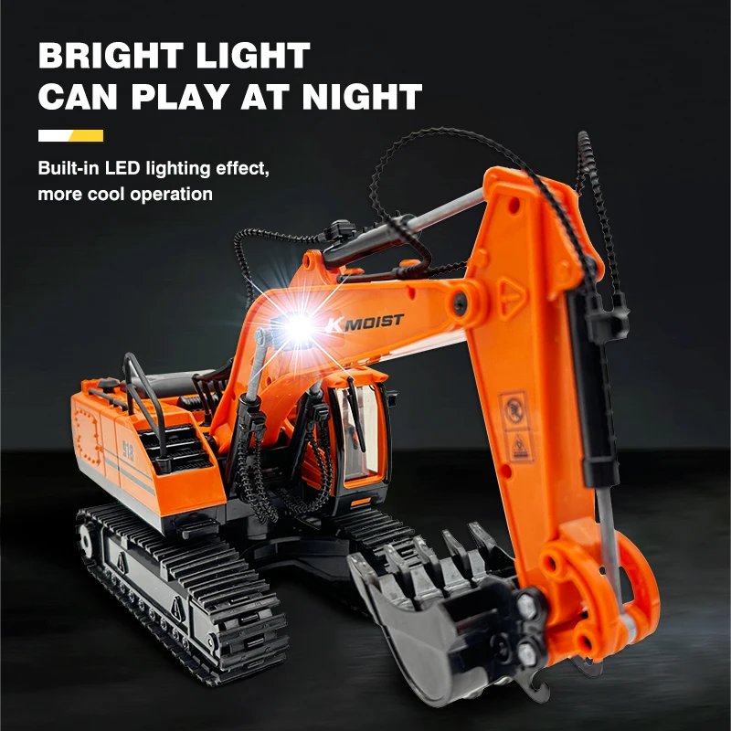 RC Excavator 1/20 Truck Car Remote Control Car Rcm Loader Toys for Boys 2.4G Rc Tractor Dumper Engineer Vehicle Christmas Gifts