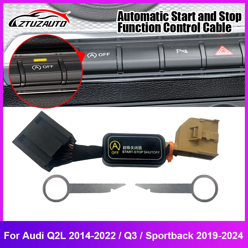 Auto Start Stop Engine System Smart off Canceller Delete Eliminator Disabler Device A-Off Cable Plug For Aud Q2L Q3 2018-2024