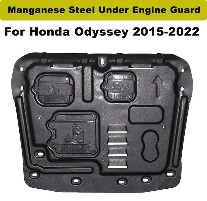 Para honda odyssey 2015-2022 aço manganês sob dispositivo de proteção de motor capôs de motor escudo acessórios do carro.