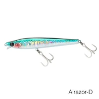 TSURINOYA 4PCS 85S 105S Señuelo de pesca de labio corto de hundimiento rápido AIRAZOR 85mm 20g 105mm 30g Señuelo de pesca marina sin labio de lanzamiento largo