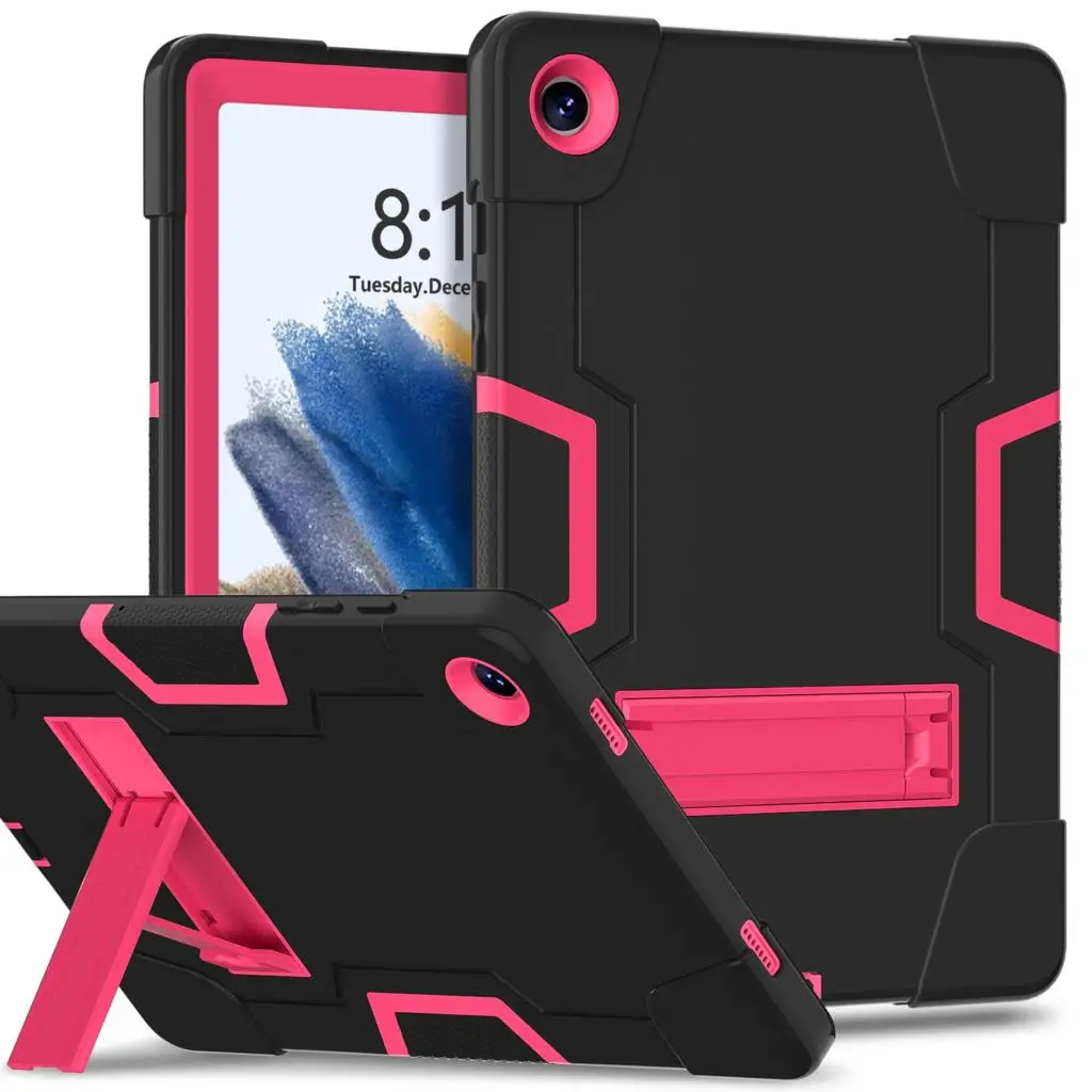 Armor Case For Samsung Galaxy Tab A9 SM-X110 X115 A9 Plus SM-X210 X216B Kickstand Shockproof 3-Layer Protection Cover 