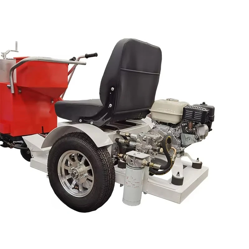 Drive type thermoplastic coating road marking machine