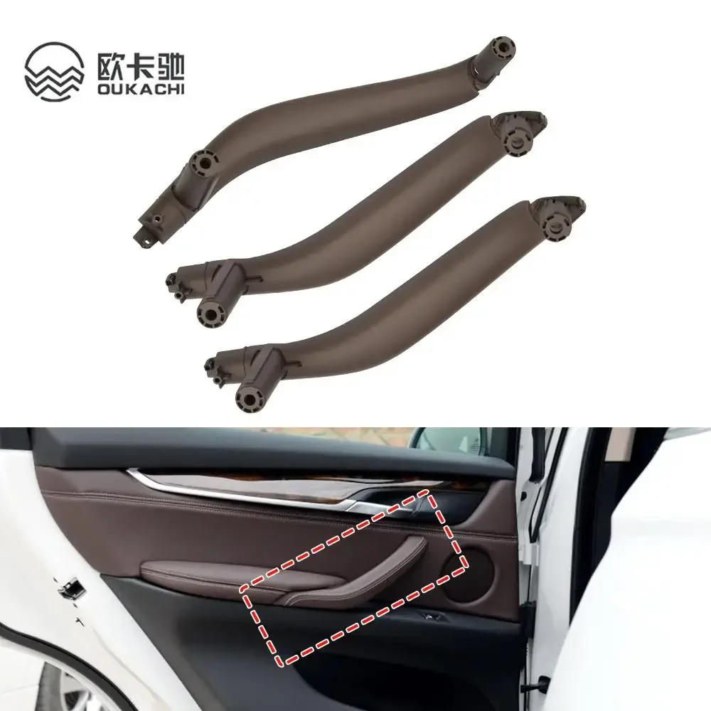 LHD RHD 3PCS Set Inteior Passenger Door Handle Cover Trim Replacement Parts For BMW X5 X6 F15 F16 2014 2015 2016 2017 2018