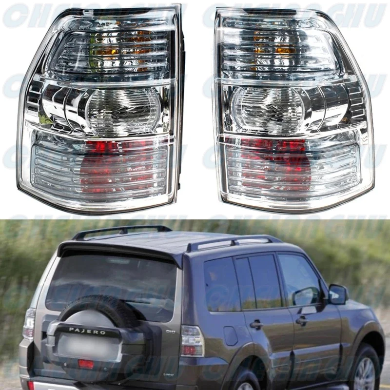 

Pair Left+Right Rear Tail Lamp Lights With Bulbs 8330A597 8330A598 For Mitsubishi Pajero V97 2007 2008 2009 2010