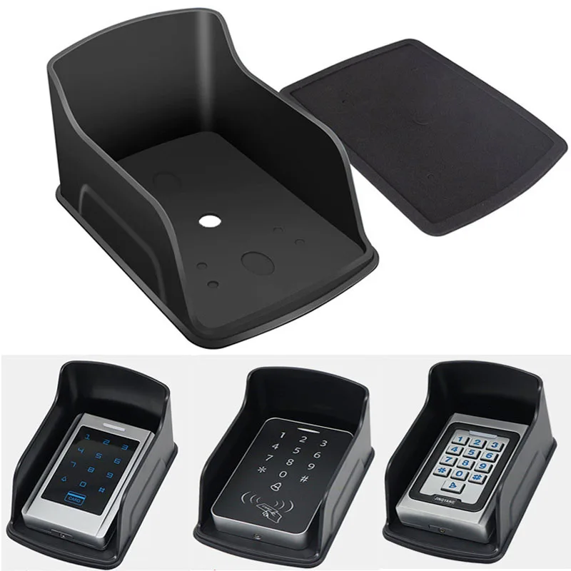 Plastic Waterproof Rain Cover For Access Control Keypad Controller Switches Rainproof Sun Protection Shell Black