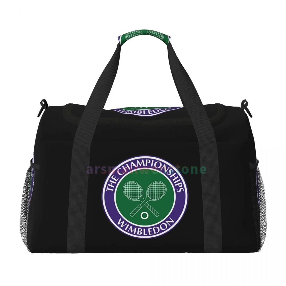 Wimbledon Travel Duffel Bags Personalized Weekender Bag with Shoulder Strap Sport Gym Yoga Luggage Bag