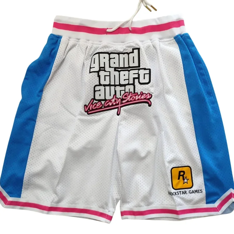 Games GTA Vice City Stories Shorts Cosplay Grand Theft Auto San Andreas Basketball Short Pants For Sports Exercise High Quality