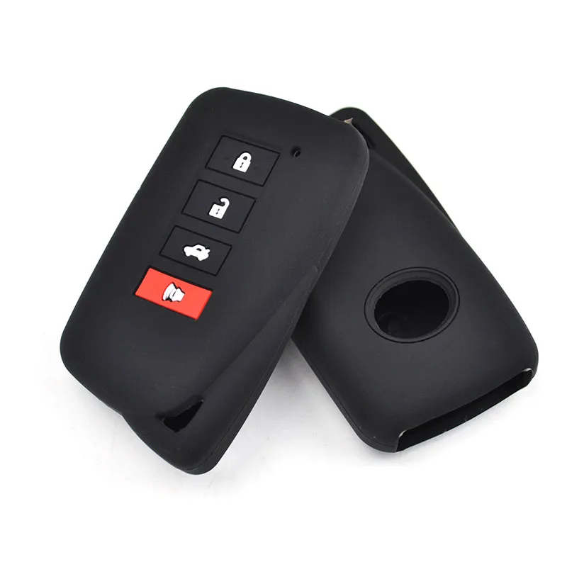 AX For Lexus ES350 GS350 GS450h IS250 RC350 NX200T NX300h LX570 4 Button Silicone Key Fob Cover Case Car Remote Holder Protector