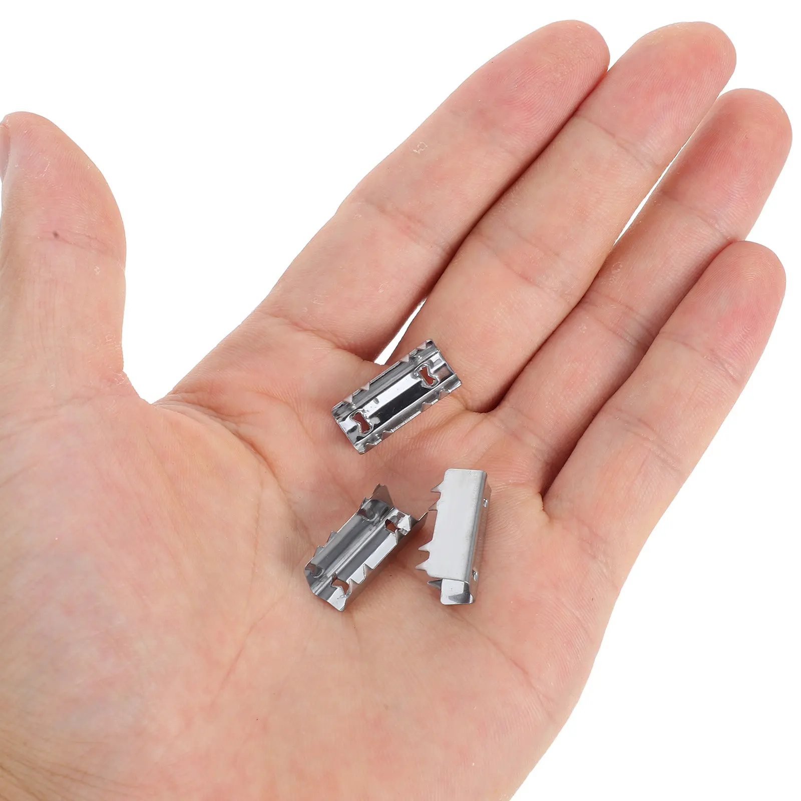 

10Pcs Heavy Duty Timing Belt Securing Clamp Stainless Steel Toothed Belt Fastening Clip for 3D Printer Mounting Block