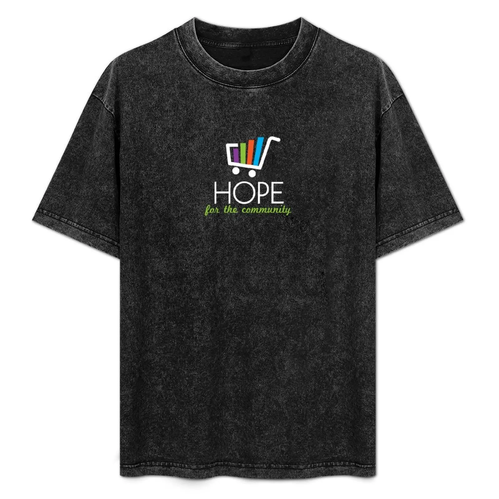 Copy of Hope for the Community Food Shelf (Black w/ Color) T-Shirt Anti-Perspiration Workout Top