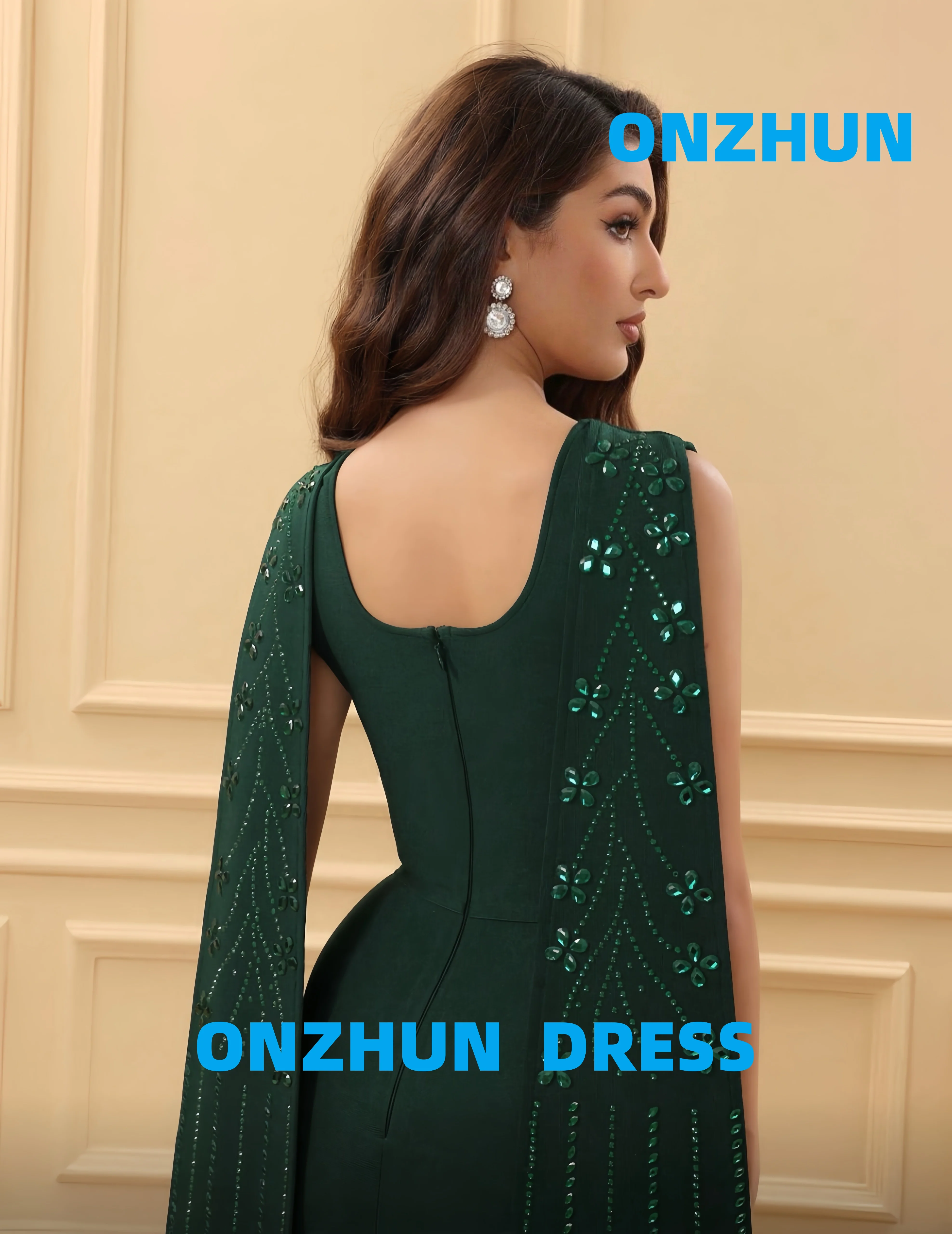 فساتين سهرة فاخرة مخصصة بدون حمالات بدون أكمام شال حورية البحر فساتين سهرة عصرية للنساء