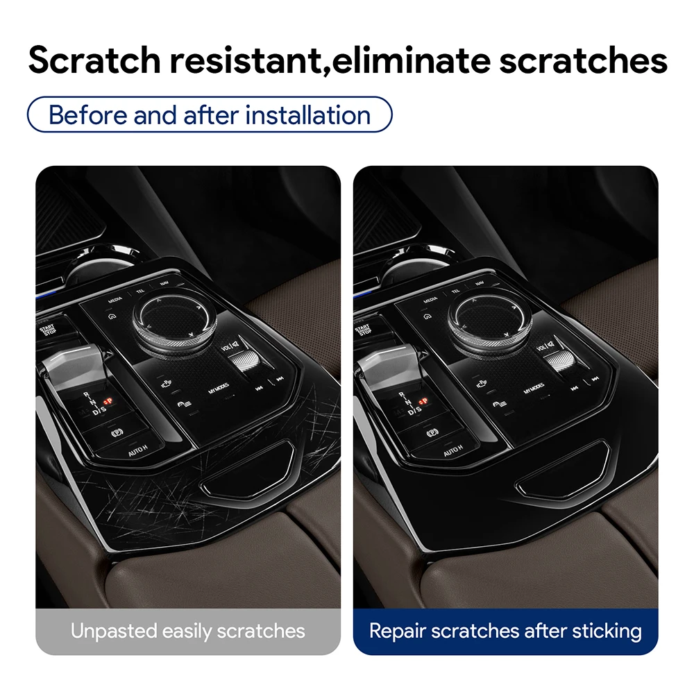مجموعة إصلاح شاشة TPU المضادة للخدش الداخلية لوحدة التحكم المركزية PPF لسيارة BMW الفئة الخامسة i5 G60 2024 2025