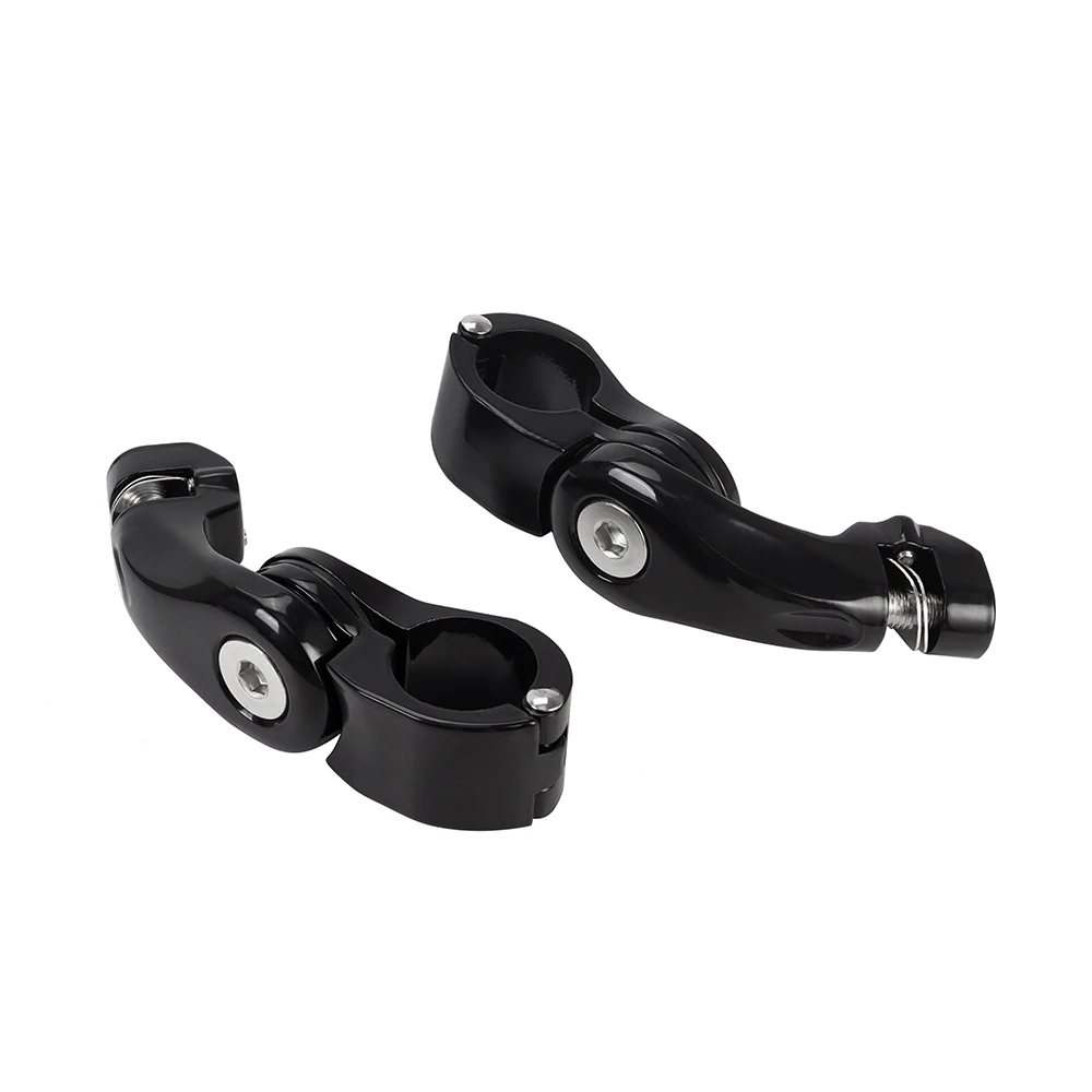 Motocicleta estrada Bar apoio para os pés Footpeg Pedal suporte, braçadeira de montagem para Harley Touring Sportster XL Dyna Softail 72, 1.25 \