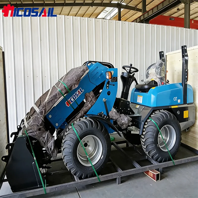 12V Electrical System Telescopic Loader with ROPS Safety Cage for Municipal Greening Work