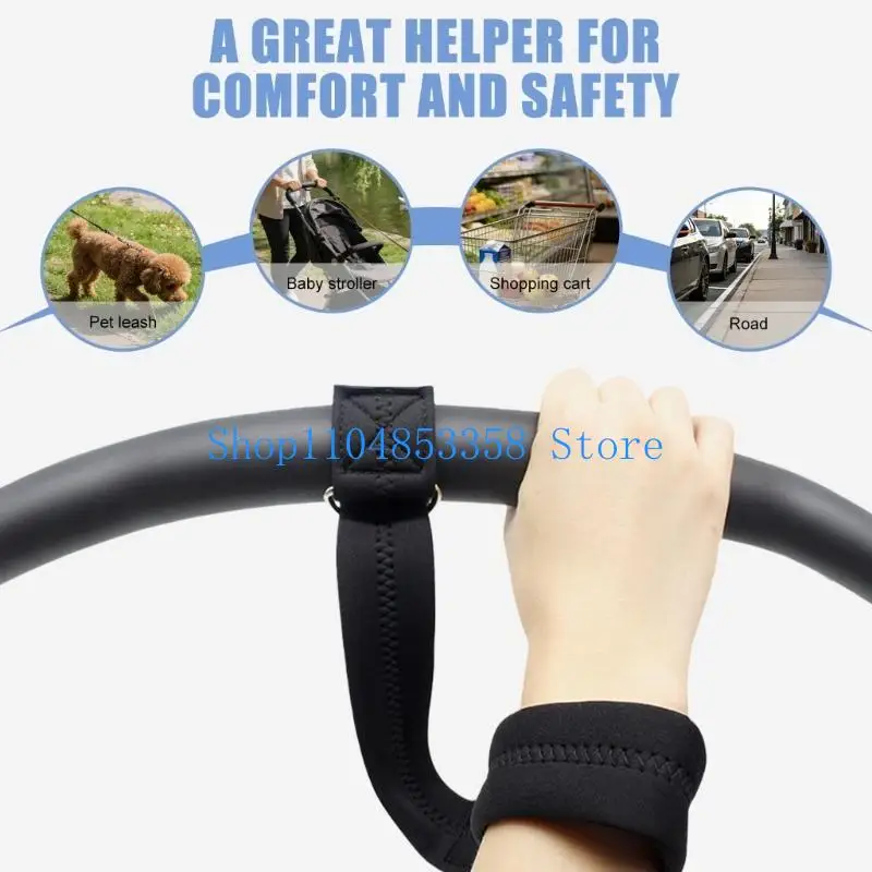 652F 2pcs Safety Wrist Strap Universal For Stroller Wheelchair Anti Slip Wristband