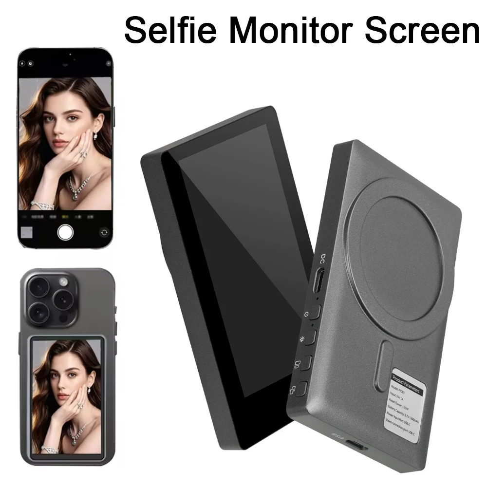 

Смартфон, селфи, магнитный экран, беспроводной монитор, экран задней камеры для видеоблогов, прямая трансляция видеозаписи, уличный инструмент для селфи