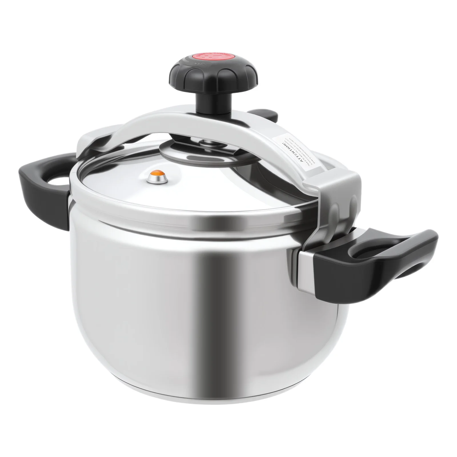 

7.4Qt Stainless Steel Pressure Cooker, 60Kpa High Pressure Pot for Fast Cooking, Soup & Stew Making, Induction Safe