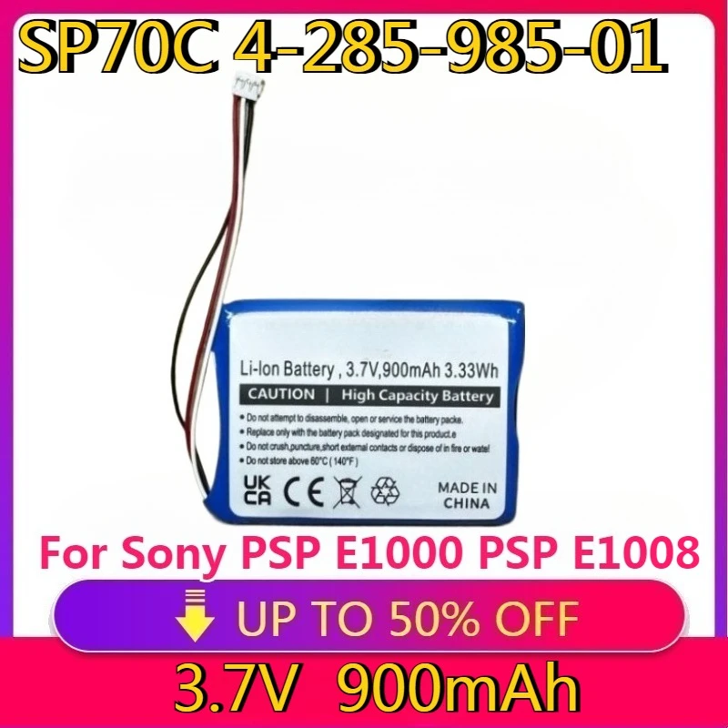 

New High quality Replacement Battery SP70C 4-285-985-01 For Sony PSP E1000 PSP E1008 E1004 PSP E1002 Pulse Wireless Headset 7.1