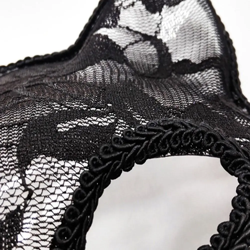 Props Dance Party Diamond Halloween Supply Costume Half Face Mask Venice Mask Lace Masquerade Cat Face Masks Party Supplies