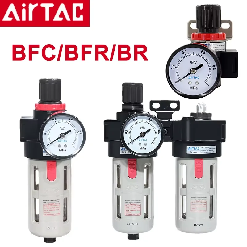 Airtac BR/BFR/BFC-2000/3000/4000 Air Source Processor Pressure Regulating Filter Oil-water Separation Filter