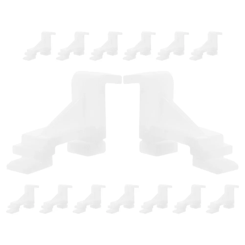 

15Pcs Freezer Shelf Clips Plastic Easy to Use Refrigerator Support Clamps Refrigerator Shelf Clips Freezer Clamp